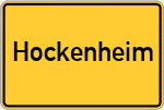 Place name sign Hockenheim
