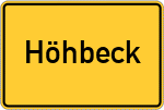Place name sign Höhbeck
