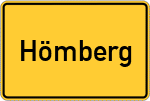 Place name sign Hömberg