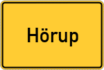 Place name sign Hörup