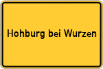 Place name sign Hohburg bei Wurzen