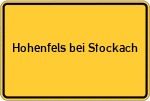 Place name sign Hohenfels bei Stockach