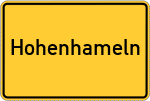 Place name sign Hohenhameln