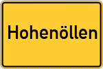 Place name sign Hohenöllen