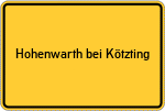 Place name sign Hohenwarth bei Kötzting
