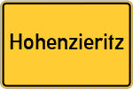 Place name sign Hohenzieritz