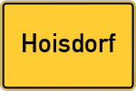 Place name sign Hoisdorf