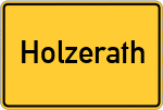 Place name sign Holzerath