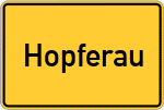 Place name sign Hopferau