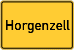 Place name sign Horgenzell
