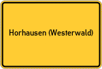 Place name sign Horhausen (Westerwald)