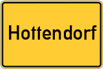 Place name sign Hottendorf