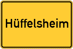 Place name sign Hüffelsheim