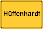 Place name sign Hüffenhardt
