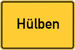 Place name sign Hülben