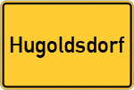 Place name sign Hugoldsdorf