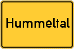 Place name sign Hummeltal