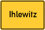 Place name sign Ihlewitz