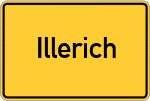 Place name sign Illerich
