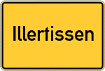 Place name sign Illertissen