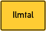 Place name sign Ilmtal