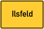 Place name sign Ilsfeld