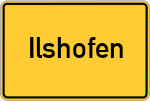 Place name sign Ilshofen