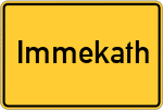 Place name sign Immekath