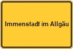 Place name sign Immenstadt im Allgäu