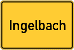 Place name sign Ingelbach