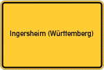 Place name sign Ingersheim (Württemberg)