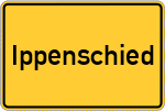 Place name sign Ippenschied