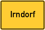 Place name sign Irndorf