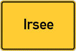 Place name sign Irsee