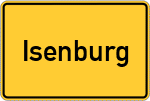 Place name sign Isenburg, Westerwald