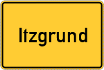 Place name sign Itzgrund