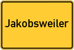 Place name sign Jakobsweiler