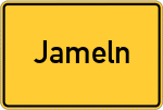 Place name sign Jameln
