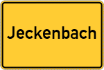 Place name sign Jeckenbach