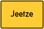 Place name sign Jeetze