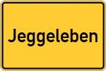 Place name sign Jeggeleben