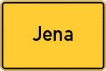 Place name sign Jena