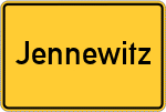 Place name sign Jennewitz