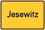 Place name sign Jesewitz