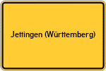 Place name sign Jettingen (Württemberg)