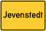 Place name sign Jevenstedt