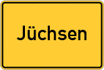 Place name sign Jüchsen