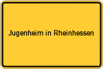 Place name sign Jugenheim in Rheinhessen