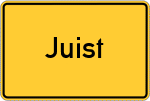 Place name sign Juist