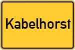 Place name sign Kabelhorst